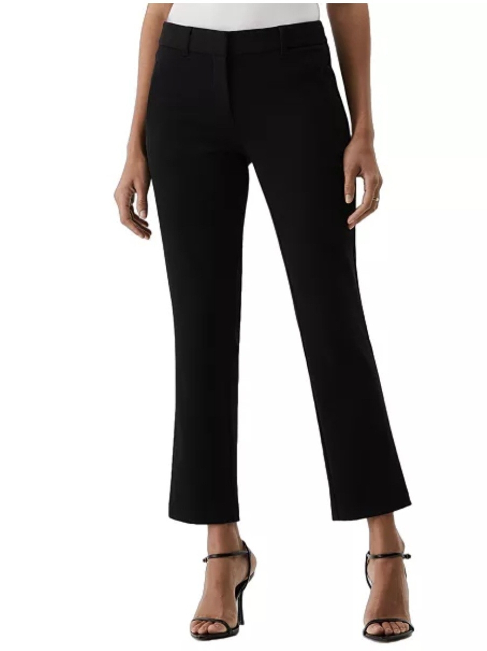 Rafaella Black Boot-Cut Dress Pants